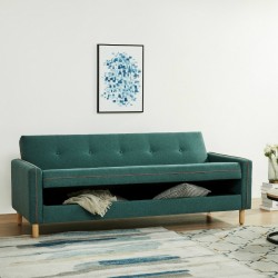 Opal Sofa Bed D.Green Fabric