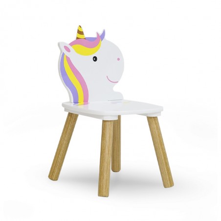 Unicorn wooden table and 2 chairs clearance