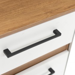 Coquina Kitchen Cabinet Dakar/White 6 Drs & 1 Drawer