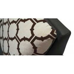Olwen 3+2+1 Brown W/Pattern Beige/Brown Fabric