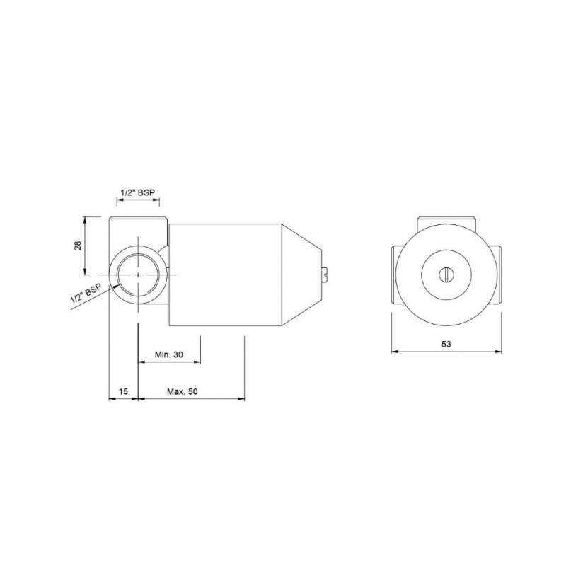 Jaquar In Wall Single Lever Manual Shower Valve ALDCHR227