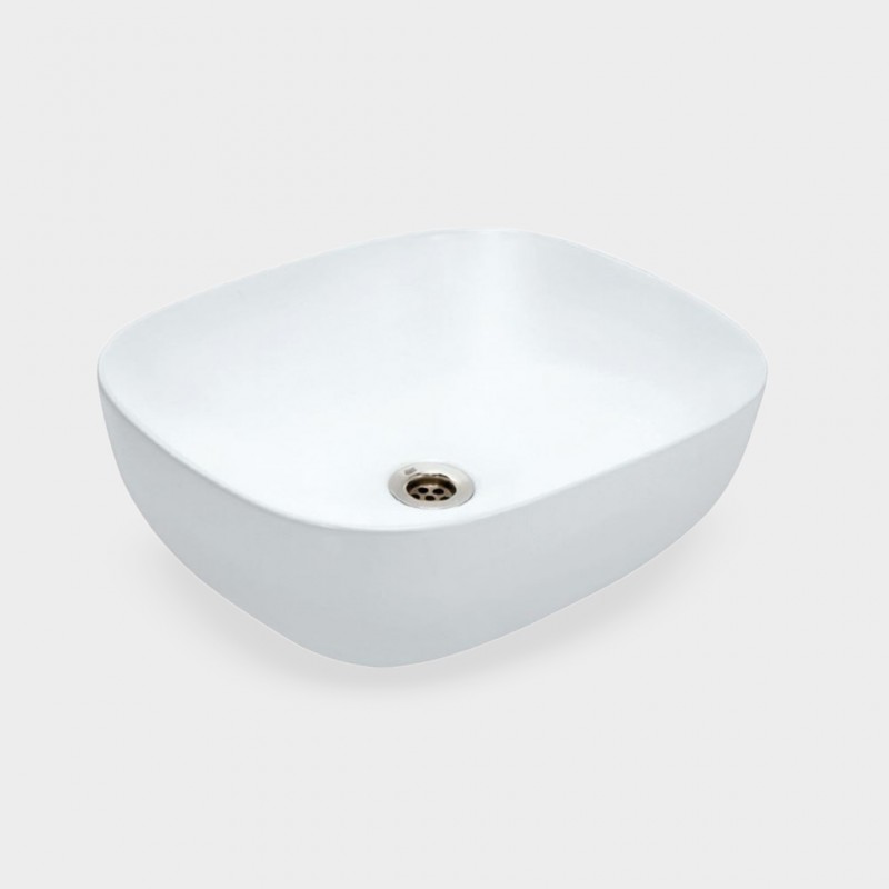 JDR Thin Rim Table Top Basin White JDS-WHT-25909