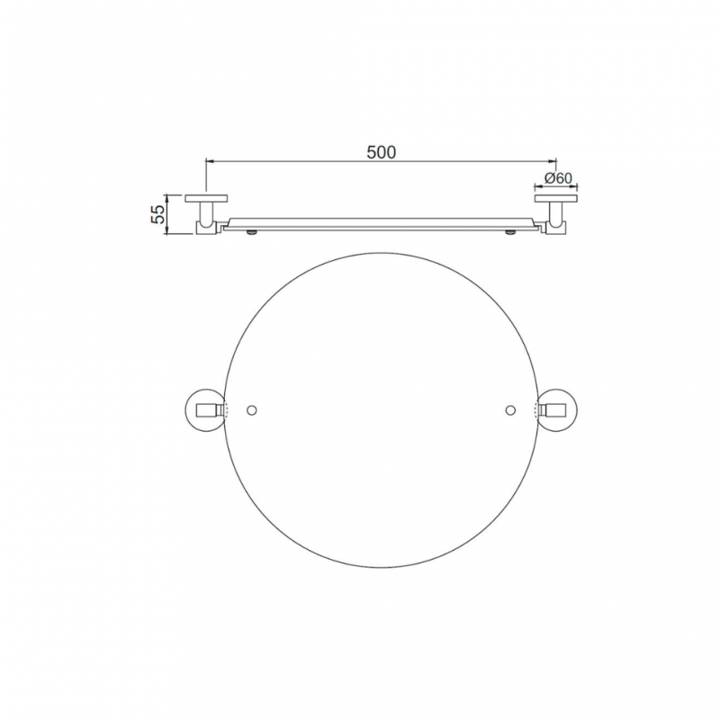 Jaquar Continental Swivel Mirror ACNCHR1195N