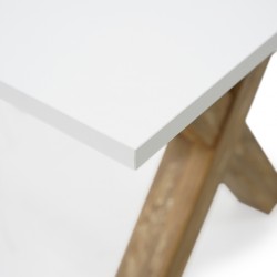 Marrakesch Table White/Varhalla Oak Color