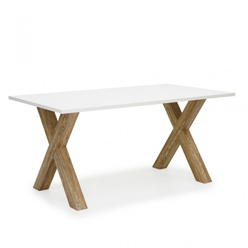 Marrakesch Table White/Varhalla Oak Color