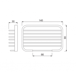 Continental Shower Basket Small ACN-CHR-1177N