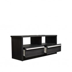 Clio Low TV Cabinet Melamine Ebony Oak