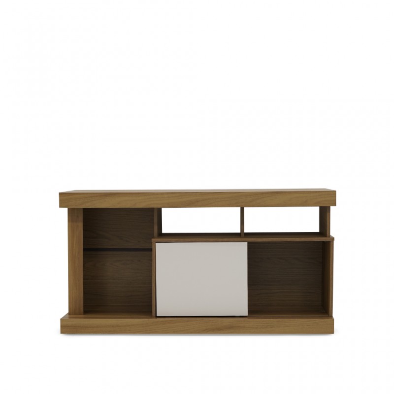 Quartzo Low TV Cabinet New Hazelnut/Off White PB Quartzo Low TV Cabinet New Hazelnut/Off White PB