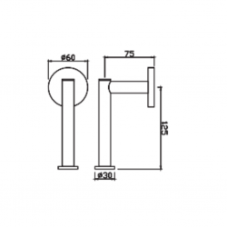 Continental Spare Toilet Paper Holder ACN-CHR-1155S