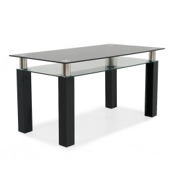 Antonella Dining Table Black PVC