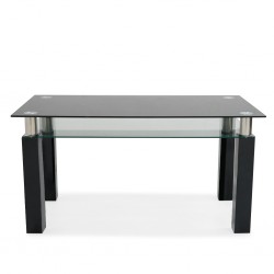 Antonella Dining Table Black PVC