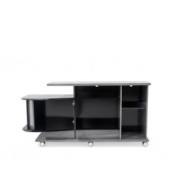 Zoom Low TV Cabinet Grey/Black PB