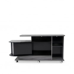 Zoom Low TV Cabinet Grey/Black PB