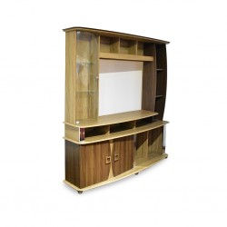 Roma High TV Cabinet Teak Particle Board