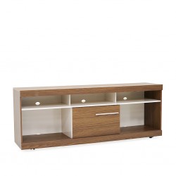 Havana Low TV Cabinet Off/White Particle Board