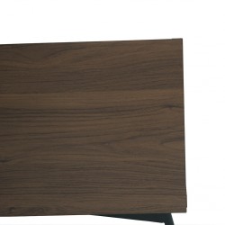 Lefty Low TV Cabinet Matt Black Epoxy/Walnut/Black