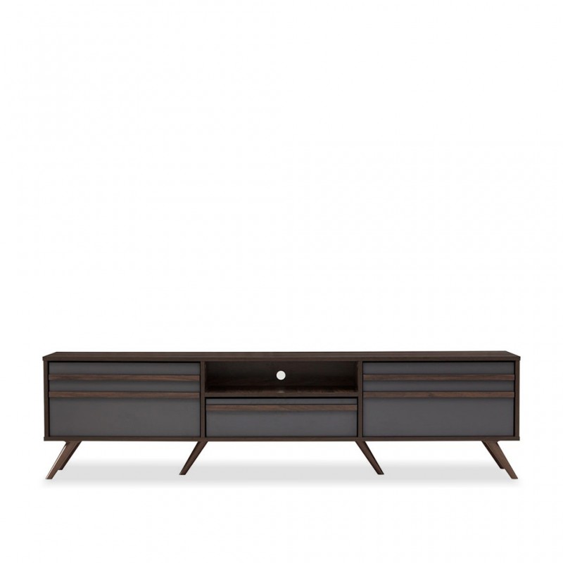 Blackburn Low TV Cabinet Columbia/Dark Grey Color Blackburn Low TV Cabinet Columbia/Dark Grey Color