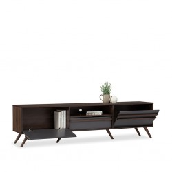 Blackburn Low TV Cabinet Columbia/Dark Grey Color