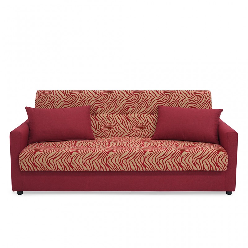 Amy Sofa Bed Red Col Polyester Fabric Amy Sofa Bed Red Col Polyester Fabric