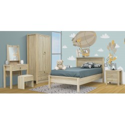 Alanna Bedroom Set 107x190 cm Sonoma Oak