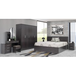 Hilda Bedroom Set 180x200 cm Chocolate