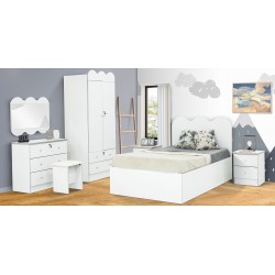 Ethan Bedroom Set 107x190 cm White