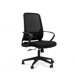 Stellar Borage Medium Back Chair Black