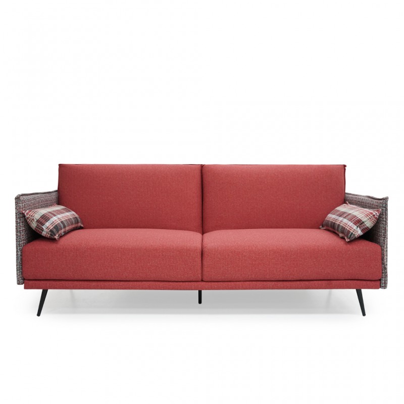 Tiana Sofa Bed Red Fabric