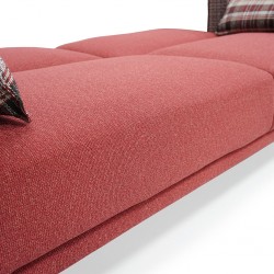 Tiana Sofa Bed Red Fabric