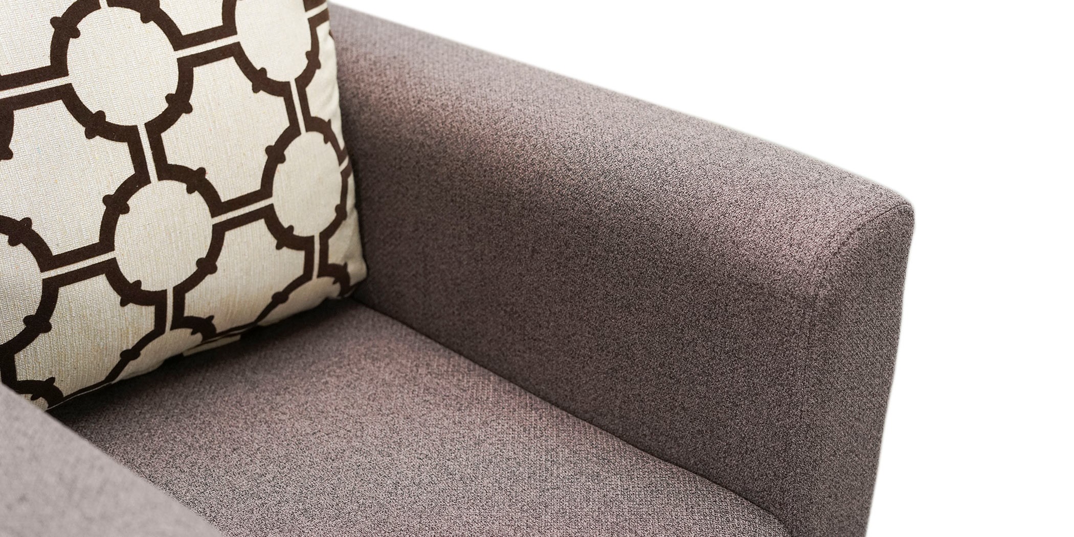 Wenlo 3+2+1 Brown W/Beige & Brown Pattern