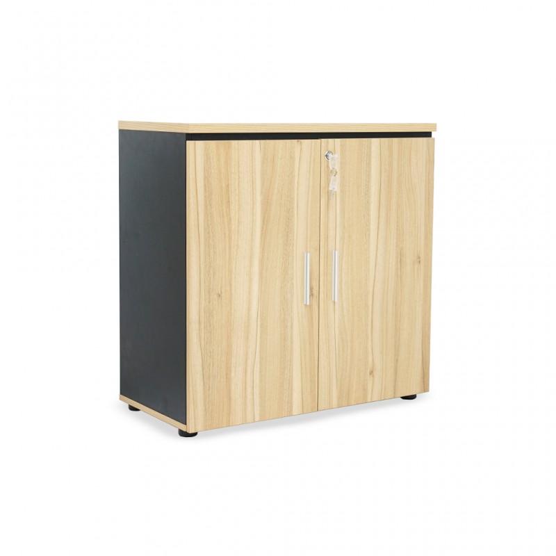 Stellar Gardenia Filling Cabinet Light Brown Oak & Black Stellar Gardenia Filling Cabinet Light Brown Oak & Black