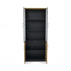 Stellar Hosta Filing Cabinet Light Brown & Black PP