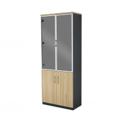 Stellar Hosta Filing Cabinet Light Brown & Black PP