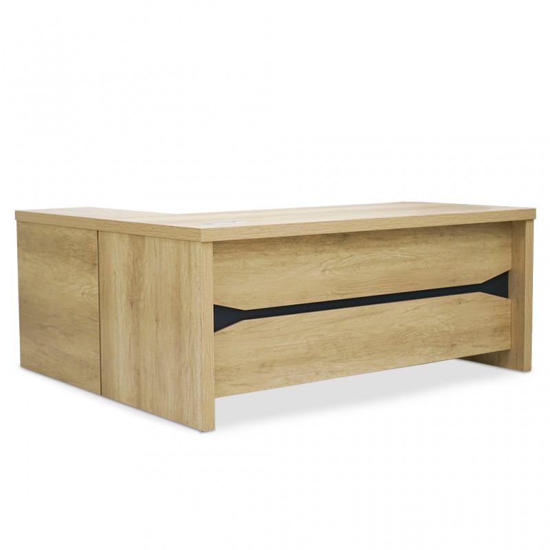 Stellar Ixia Executive Table Wood & Grey Stellar Ixia Executive Table Wood & Grey