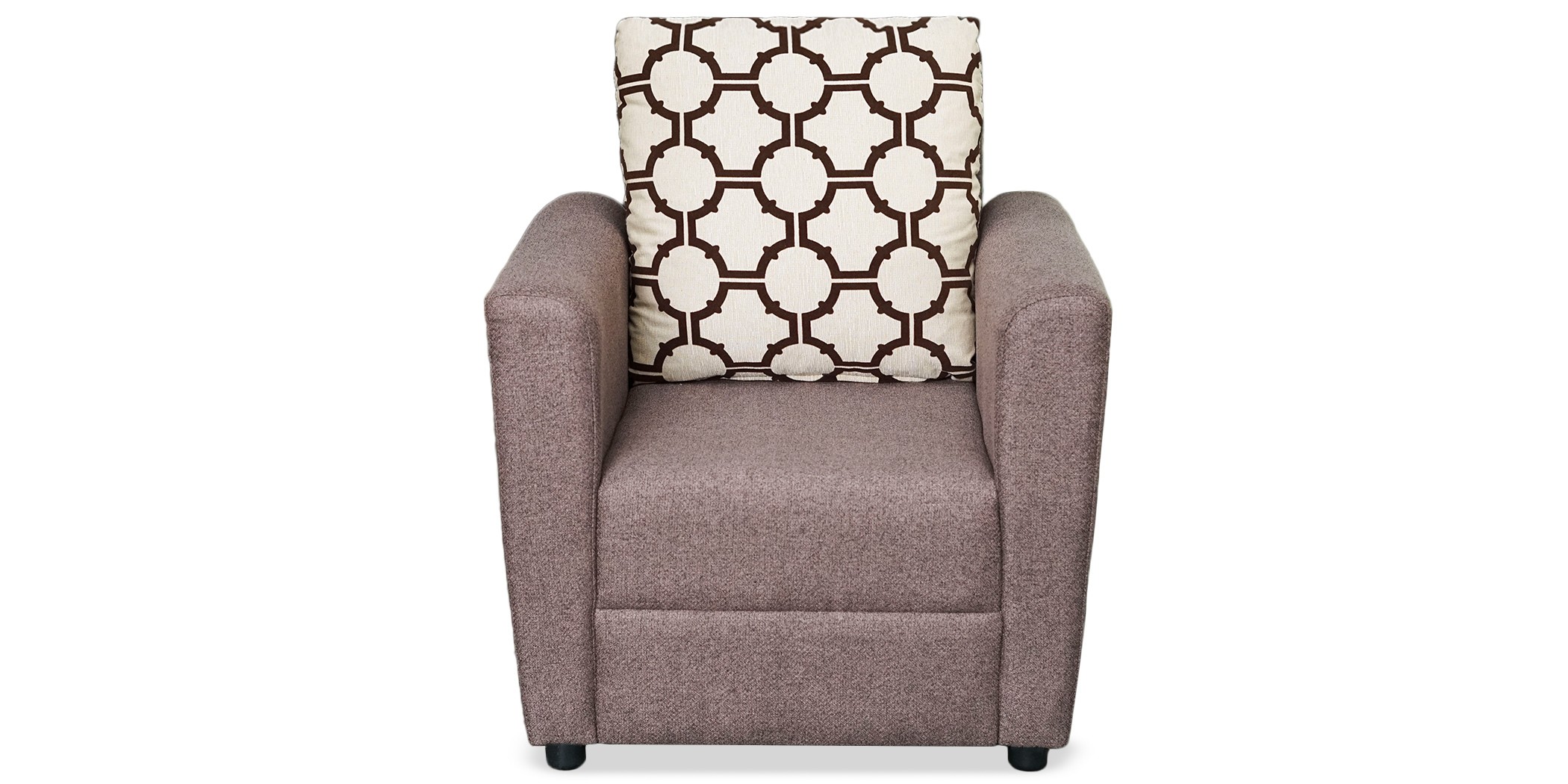Wenlo 3+2+1 Brown W/Beige & Brown Pattern