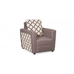 Wenlo 3+2+1 Brown W/Beige & Brown Pattern