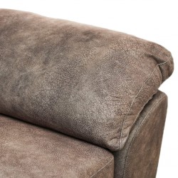 Maurizio 2 Seater Brown Col Fabric
