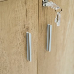 Stellar Linaria Filling Cabinet Wood & Grey