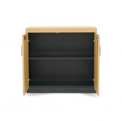 Stellar Linaria Filling Cabinet Wood & Grey