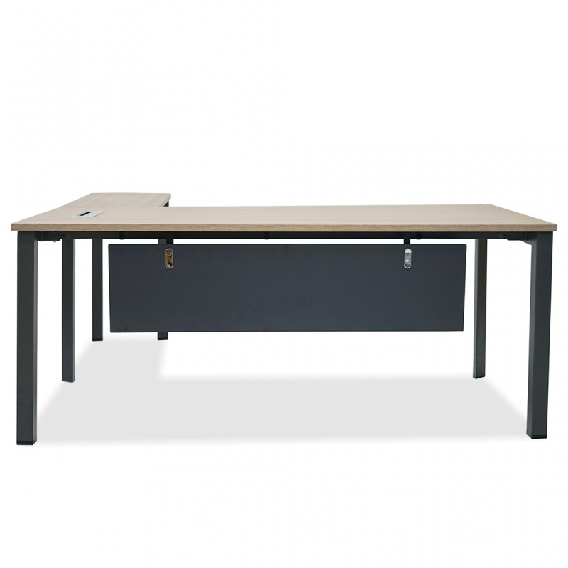 Stellar Diascia Office Desk Wood & Dark Grey Stellar Diascia Office Desk Wood & Dark Grey