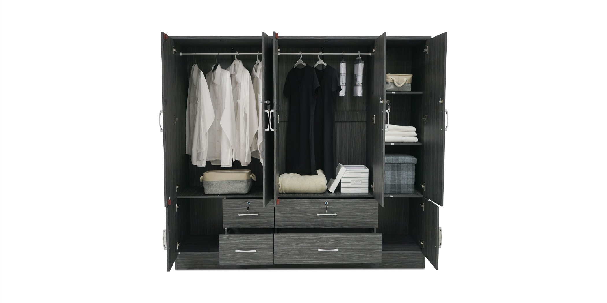 Savina Bedroom Set 180x200 cm Graphite