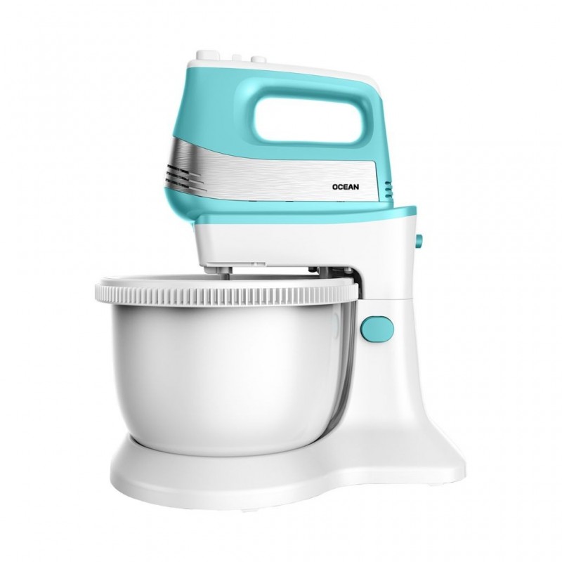 Ocean OCHM5034RM 3.4L 500W 2YW Hand Mixer With Plastic Rotating Bowl