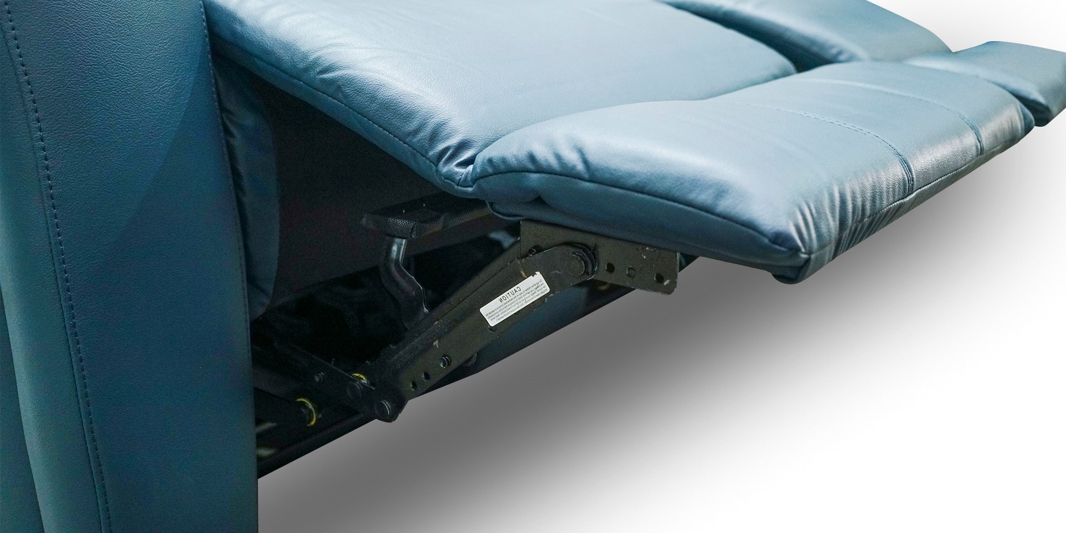 Veneto 3+2 Fabric Blue Leather Gel