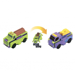 Transracers 2-in-1 Construction Vehicle Log Truck Transporter - YW463875-03