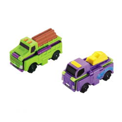 Transracers 2-in-1 Construction Vehicle Log Truck Transporter - YW463875-03