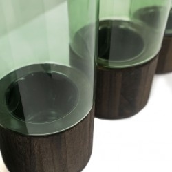 Set of 4 Glass Vases