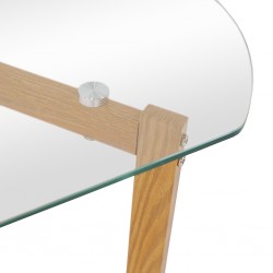 Flex Coffee Table Metal & Transparent Glass