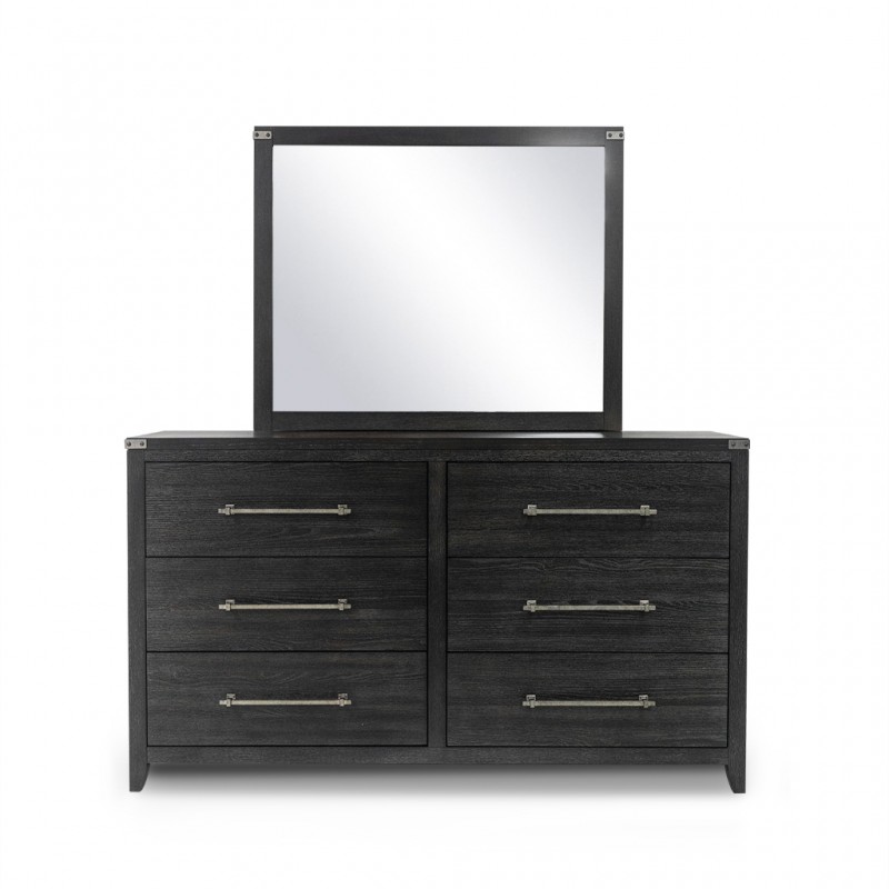 California Dressing Table With Mirror Dark Brown California Dressing Table With Mirror Dark Brown