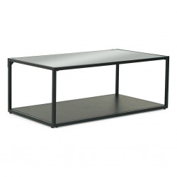 Balado Coffee Table Metal & Smoked Glass