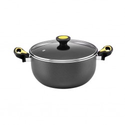 Meyer 22054 Skyline II 24cm/4.7L Black Stockpot